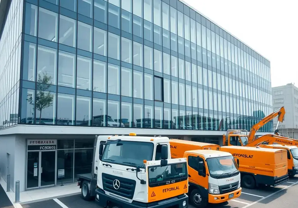 エリアルワーク・コンストラクションの作業風景