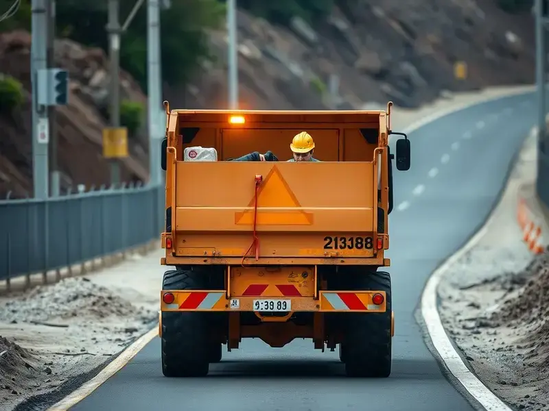 道路新設工事の様子