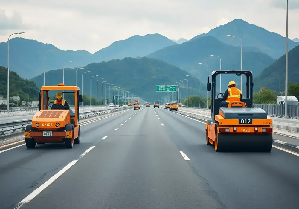 兵庫県の県道改良工事事例